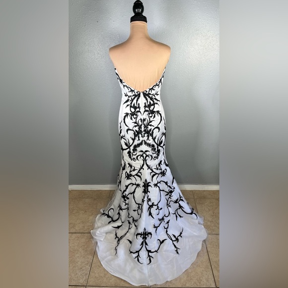 Disney Enchanted Strapless Embroidered Gown 8 | Formal Glam Ballgown Dress - Picture 5 of 14